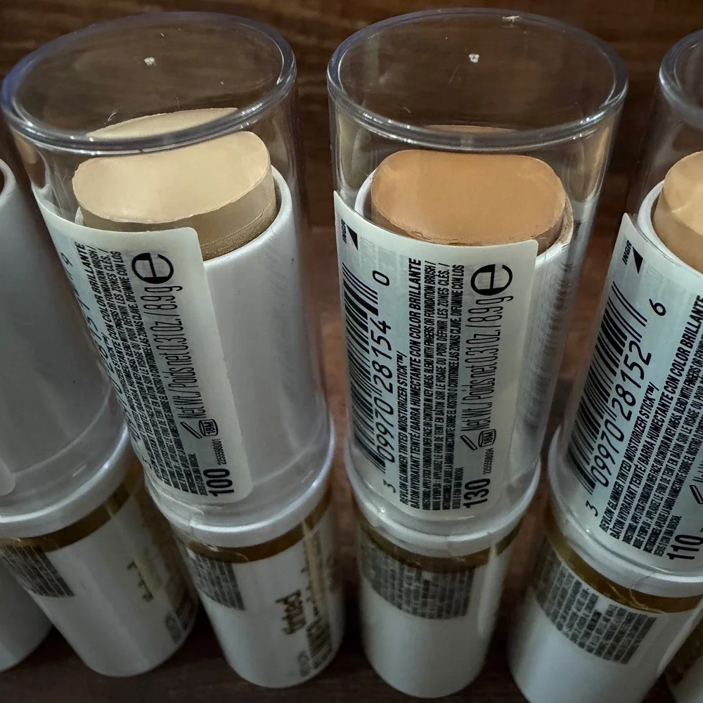 Revlon Glimmer Tinted Moisturizer Stick 6pc Lot Shades 100 110 120 130 160 8.9g
